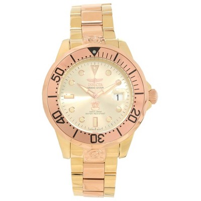 Invicta 16039 Men's Grand Diver Gold Tone Dial Two Tone Bracelet Automatic Dive Watch