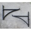 2pk 12.5" Rookwood Mantle Steel Planter Box Bracket Black - ACHLA Designs: Includes Hanging Hardware, 90 Day Warranty - 3 of 4