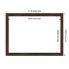 Amanti Art Fresco Dark Walnut Framed Dry Erase Magnetic Board - 3 of 4