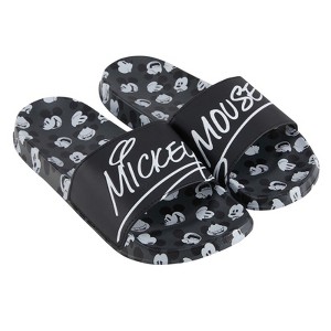 Mens Disney Mickey Mouse Slide Sandals - Mickey Mouse Shoes - Mickey, Minnie, Goofy, Donald, and Daisy Slides - 1 of 4