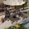 HDPE Outdoor Folding Lounge Chair with Wheels - Portable, Folding Recliner, Beach and Camping Chair, Garden Chair for Outdoor Use - 2 of 4