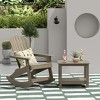 WestinTrends 2-Piece Outdoor Patio Adirondack Rocking Chair with Side Table Set - 2 of 4