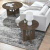 XINGHANZHENXUAN Black Modern Solid Wood-Look Coffee Table, Sleek MDF Living Room Center Table with Waterproof Surface - 3 of 4