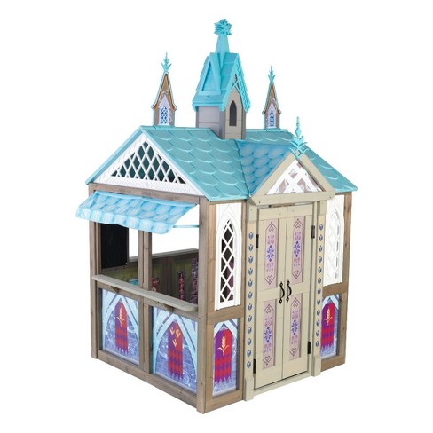 Kidkraft Disney S Frozen Arendelle Kingdom Magical Castle Replica Indoor Outdoor Children S Playhouse For Kids Ages 3 To 10 Years Old Target