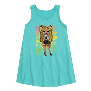 Girls' - LOL Surprise! - Rainbow ALT Girl Graphic Sleeveless Aline Dress - 1 of 3
