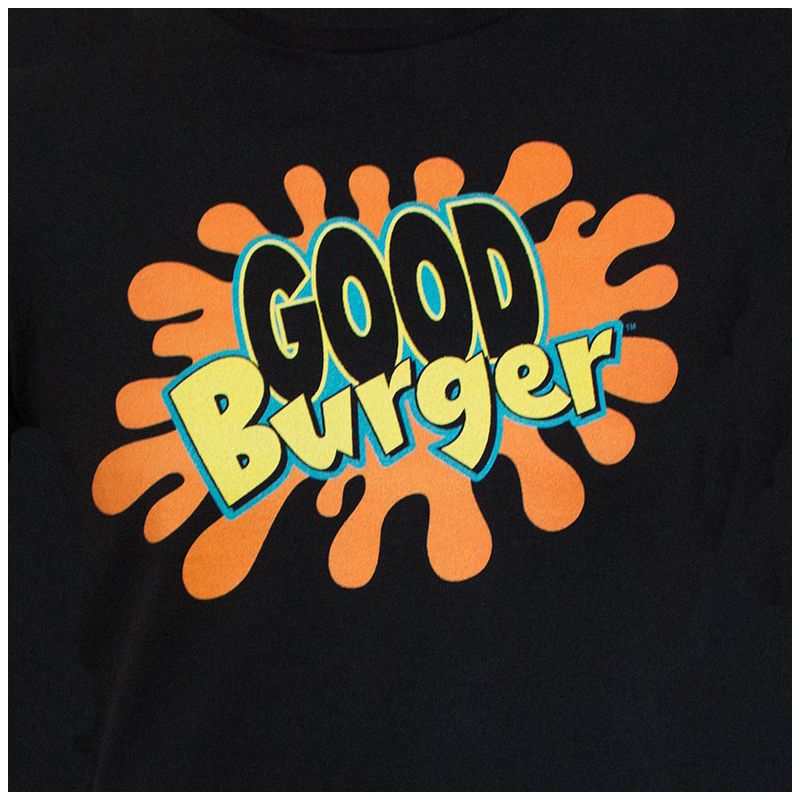 Nickelodeon Good Burger T-Shirt Men's Black Logo Tee, 2 of 5