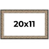 PosterPalooza | Ornate Silver Picture Frame - UV Acrylic, Backing Board, Hanging Hardware Included - 2 of 4