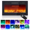 Electric Fireplace 30 Inch, Ultra-Thin Recessed and Wall Mounted Fireplace Heater, Linear Fire Place w/Thermostat, Remote & Touch Screen - 2 of 4