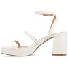 Journee Collection Womens Samilee Metallic Vegan Leather Platform Sandals - 2 of 4