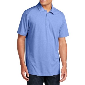 Mafoose Men's Ultra Comfortable Short Sleeve PosiCharge Tri-Blend Moisture-Wicking Polo T-shirt - 1 of 4