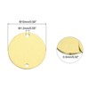 Unique Bargains Metal Wear Resistant Round Stamping Tags for Bracelet Dog Pet ID 20 Pcs - 2 of 4