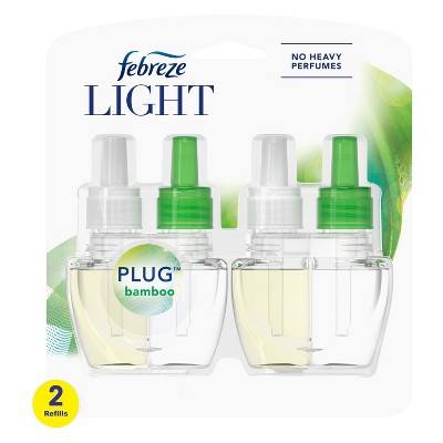 Febreze Light Plug Bamboo Refill with Fade Defy Technology - 2ct