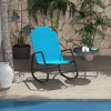PAGED Outdoor Rocking Chair Beach Chairs for Adults Sling Fabric Rocker for Beach, Picnics, Balcony, Porch - 4 of 4