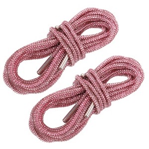 Unique Bargains Bling Rhinestone Replacement Shoe Laces for Sneakers Sweaters 2 Pcs - 1 of 4