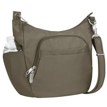 Travelon RFID Anti-Theft Essential Crossbody Bucket Messenger Bag