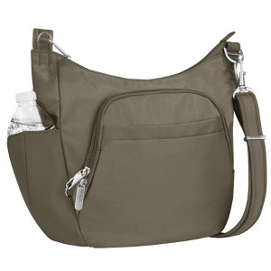 Travelon RFID Anti-Theft Essential Messenger Bag - Brown, Size: Small