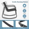 Tangkula 4 Piece Rocking Bistro Set Patio Furniture Set w/ Loveseat 2 Rocking Chairs - 4 of 4
