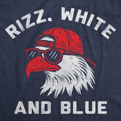Мужские футболки Crazy Dog T-Shirts, Inc. Mens Funny T Shirts charm White and Blue Sarcastic Fourth Of July Graphic Novelty Tee for Men - Crazy Dog Men's T Shirt For Fourth Of July Navy M — фото 2