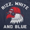 Mens Funny T Shirts charm White and Blue Sarcastic Fourth Of July Graphic Novelty Tee for Men - Crazy Dog Men's T Shirt For Fourth Of July - 2 of 4