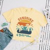 Simply Sage Market Women's Sunshine and Good Vibes Short Sleeve Relaxed Fit Cropped Tee - 3 of 3