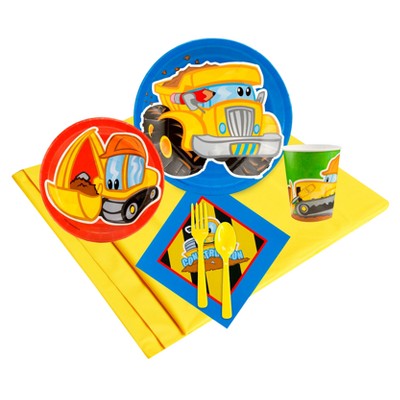 Construction Pals 24 Guest Yellow Party Pack