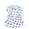 Hudson Baby Infant and Toddler Girls Cotton Dresses, Blue Butterflies - 2 of 4