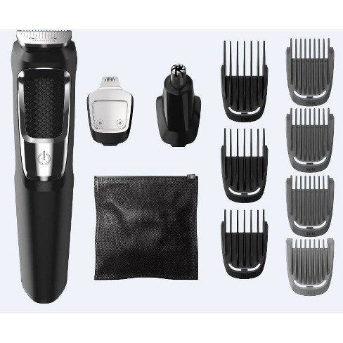 Philips Norelco Series 3000 Multigroom All-in-One Men's Rechargeable  Electric Trimmer with 13 attachments - MG3750/60