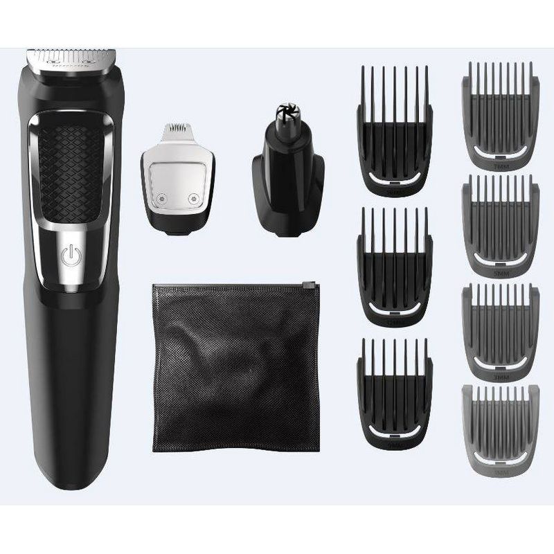 Philips Norelco Series 3000 Multigroom All-in-One Men&#39;s Rechargeable Electric Trimmer with 13 attachments - MG3750/60, 1 of 15