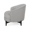 Christopher Knight Home Sydmor Boucle Upholstered Club Chair Gray Chevron/Black - 3 of 4
