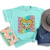 Simply Sage Market Women's Teacher Pencil Heart Short Sleeve Garment Dyed Tee - 2 of 4