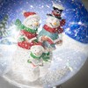 9.25"H Sullivans Christmas Lighted Snowman Shimmer Globe, Multicolor, Indoor Christmas Decor - 2 of 4