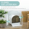 LunaLulinlk Black Cat Litter Box with Lid with Scoop and Filter - 4 of 4