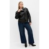 CITY CHIC | Julie Faux Leather Biker Jacket - black | 24W - 4 of 4