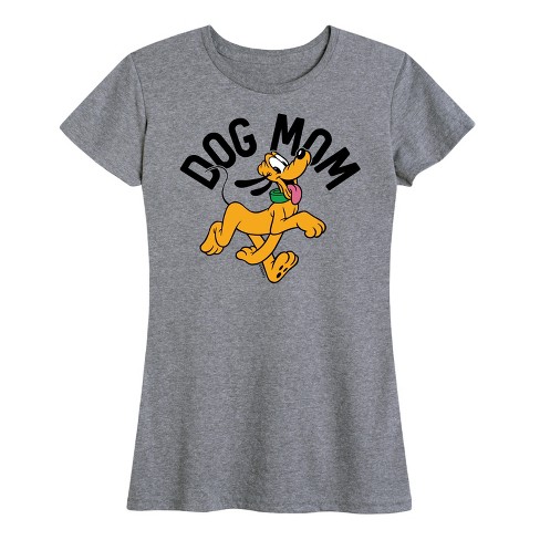 Disney Dog Mom Pluto Short Sleeve Graphic T shirt Heather Grey Small Target