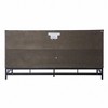 HomeRoots Contemporary Grid Lines Three Door Accent Cabinet - 4 of 4