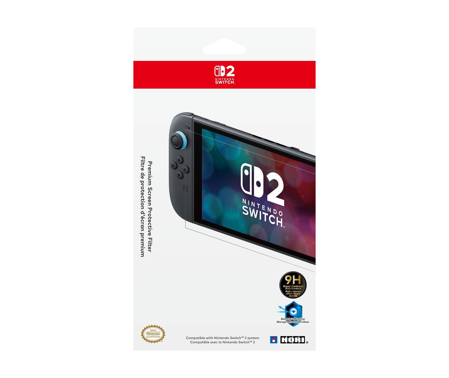 Hori Premium Screen Protective Filter for Nintendo Switch 2: Accessories for Console