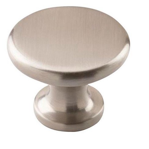 Amerock Allison Round Furniture Knob 1-1/2 in. D 1-3/16 in. Satin Nickel 1 pk - image 1 of 1