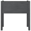 vidaXL Solid Wood Pine Garden Planter, Weather-Resistant Square Planter Box, Gray Finish, 27.6"x12.2"x27.6", Suitable for Outdoor use - 3 of 4