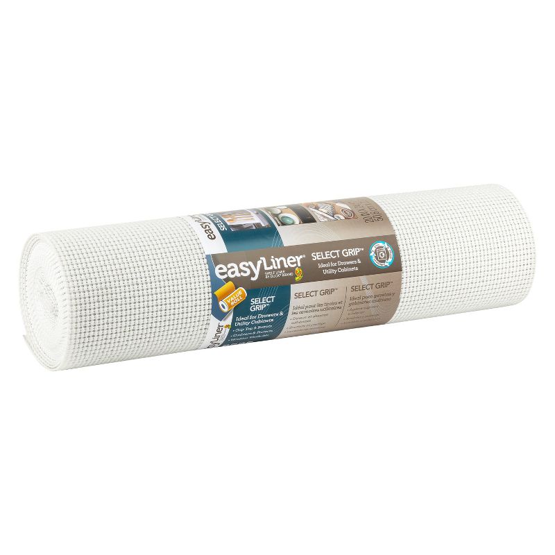 Duck Select Grip EasyLiner Non Adhesive Shelf and Drawer Liner, 20&#34; x 24&#39; White, 2 of 9