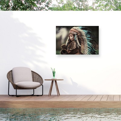 Trademark Fine Art - Carmit Rozenzvig Chief Of My Dreams Matted Framed Art