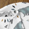 Sweet Jojo Designs Boy Baby Cocoon and Beanie Hat Swaddle Wrap Bear Mountain Blue and Black 2pc - 4 of 4