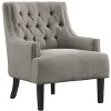 NicBex 1pc Accent Chair with  Button Tufted Textured Fabric Solid Wood Lounge Chair Reading Chair Comfy Chair for Living Room Bedroom Studio - 2 of 4