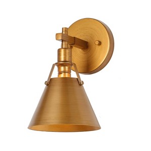 LNC Nero 6-in W 1-Lights Modern/Contemporary  Wall Lights,Gold/Gray/Black - 1 of 4