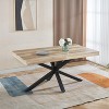 Extendable table ,DINING TABLE,OFFICE TABLE,COFFEE TABLE,240/200/160x90x75cm,walnut color - 3 of 4