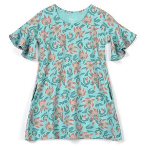 Mightly Girls Fair Trade Organic Cotton Flutter Sleeve A-line Dress - 1 of 3