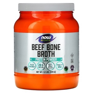 NOW Foods Sports, Beef Bone Broth, Protein Powder, 1.2 lbs (544 g) - 1 of 4
