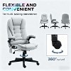 QingMoon 6 Point Vibrating Massage Office Chair with Heat, Velvet High with Reclining Backrest, Padded Armrests and Remote - 4 of 4
