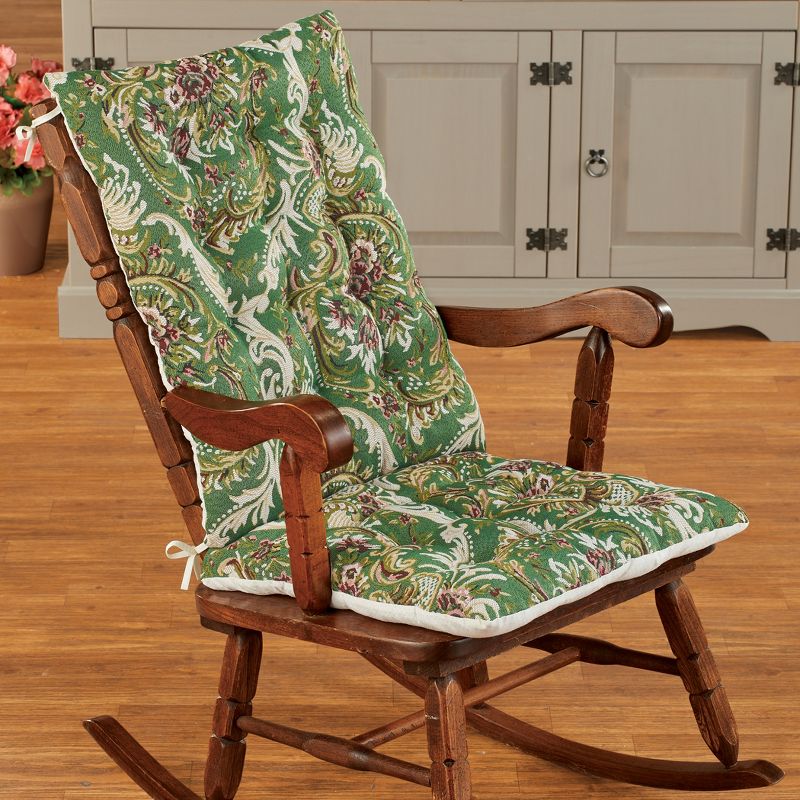 Collections Etc Tapestry Rocking Chair Cushions, 2 of 4