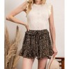 Women's Sleeveless Ruffle Cable Knit Top - E & M - 2 of 4