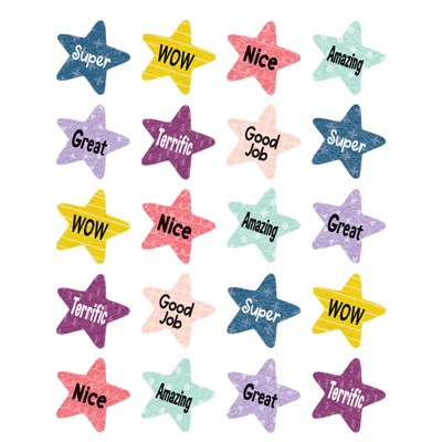 Teacher Created Resources Oh Happy Day Star Rewards Stickers, Pack of 120 (Pack of 10)